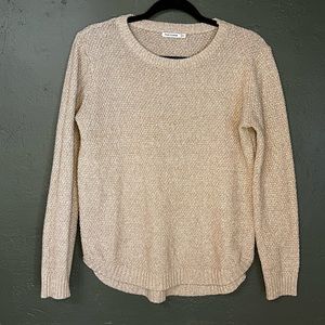 Pink Clover Stitch Fix sweater medium beige